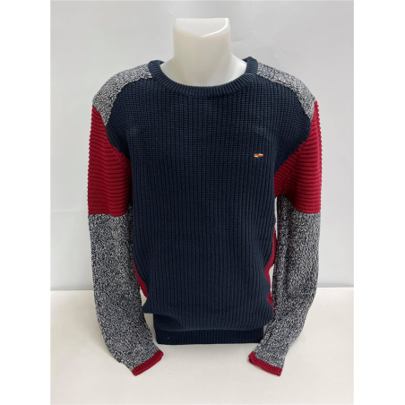 Pull col rond homme Teco