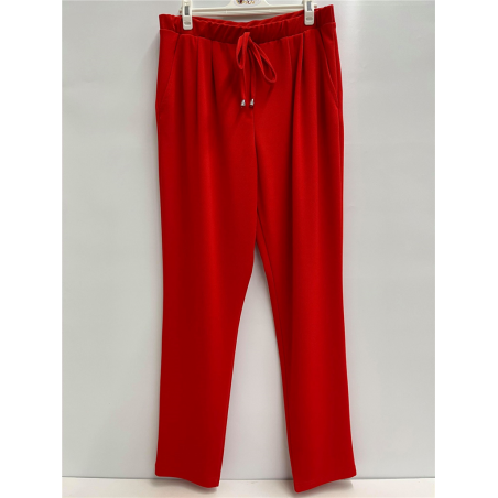 Pantalon fluide rouge 6178